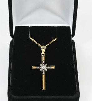 14K Gold Cross Pendant GP0012