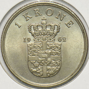 Denmark 1962 Krone Lion animal Frederick IX 293223 combine shipping