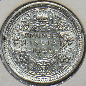 British India 1944 1/2 Rupee 194490 combine shipping