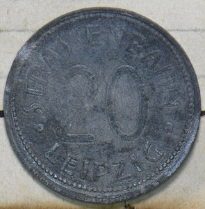 Germany 1917 20 Pfenig Strassenbahn 490298 combine shipping