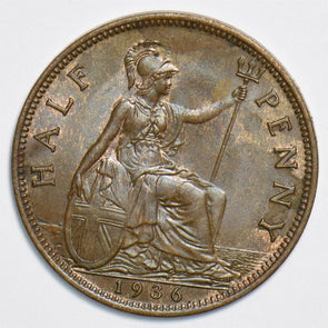 Great Britain 1936 1/2 Penny 298374 combine shipping