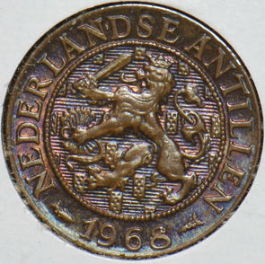 Netherlands Antilles 1968 Cent Lion animal 192308 combine shipping