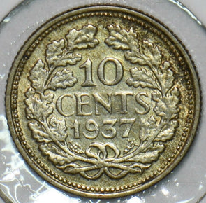 Netherlands 1937 10 Cents 152606 combine shipping