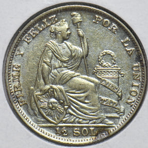 Peru 1935 1/2 Sol 192702 combine shipping