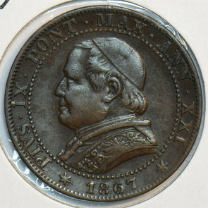 Vatican 1867 R Soldo 296979 combine shipping