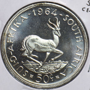 South Africa 1964 50 Cents Springbok animal 490267 combine shipping