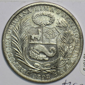 Peru 1893 Sol 491379 combine shipping
