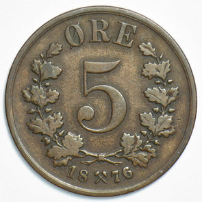 Norway 1876 5 Ore 298412 combine shipping