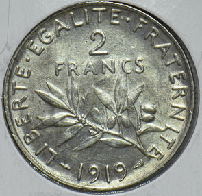 France 1919 2 Francs 292460 combine shipping