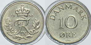 Denmark 1953 10 Ore 904642 combine shipping
