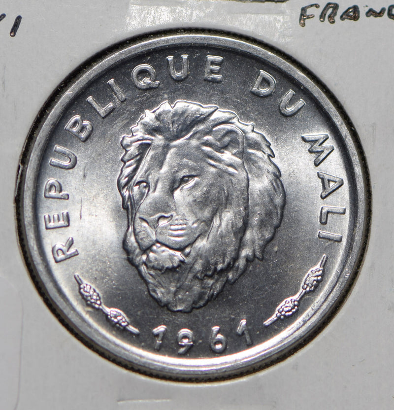 Mali 1961 25 Francs Lion animal  191707 combine shipping