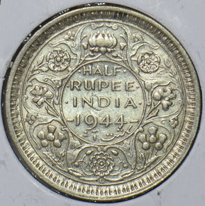 British India 1944 1/2 Rupee 194196 combine shipping
