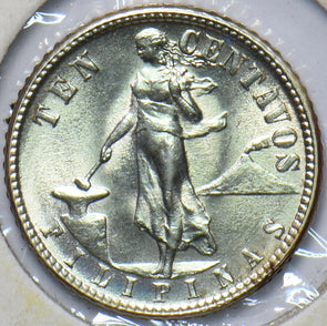 Philippines 1944 D 10 Centavos Eagle animal UNC 294806 combine shipping