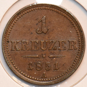 Austria 1851 Kreuzer Eagle animal 193535 combine shipping