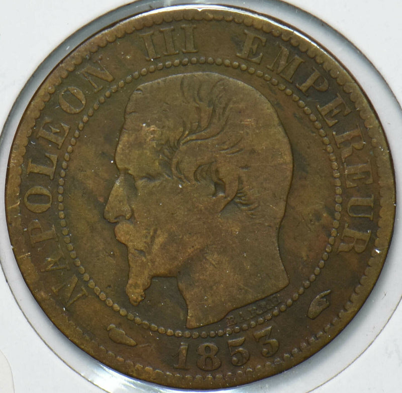 France 1853 5 Centimes Eagle animal Napoleon III 902134 combine shipping