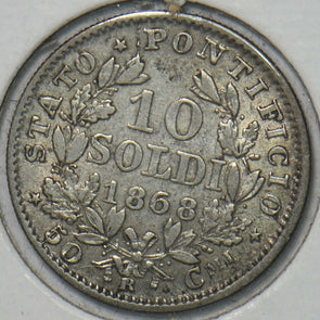 Vatican 1868 City 10 Soldi 297084 combine shipping