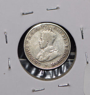Australia 1927 3 Pence Kangaroo animal Moorhen  191225 combine shipping