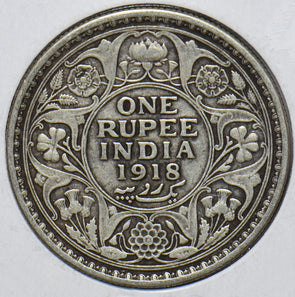 British India 1918 Rupee 193290 combine shipping