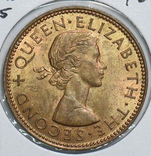 New Zealand 1965 1/2 Penny 198900 combine shipping