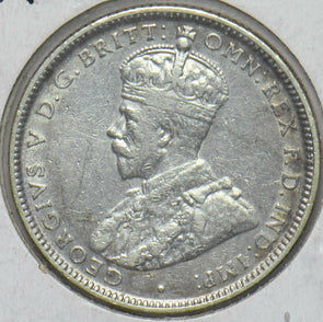 Australia 1916 Georgivs V Shilling Kangaroo animal Ostrich Austraila Coat of Ar