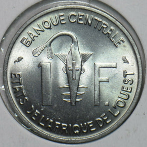 French Colonies 1963 Franc Rhim gazelle animal 297849 combine shipping