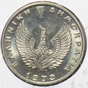 Greece 1973 20 Drachmai Eagle animal BU 240001 combine shipping