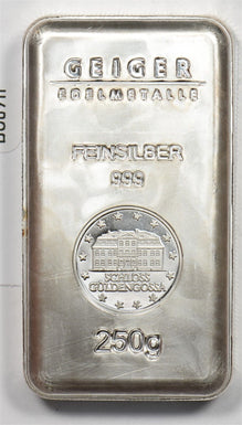 1990-'s Silver Art Bar 250gram Geiger Bar BU0911