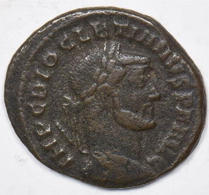 Roman Empire 284 ~305 Follis Bronze, Well Centered Strike, Vf-XF R0180 combine s