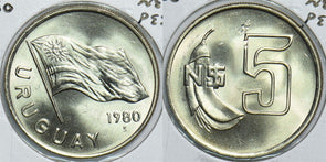 Uruguay 1980 S 5 Pesos 198499 combine shipping