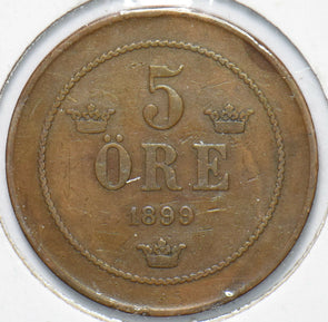 Sweden 1899 5 Ore 192675 combine shipping