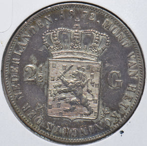 Netherlands 1872 2 1/2 Gulden Lion animal 490540 combine shipping