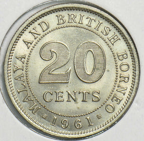 Malaya and British Borneo 1961 20 Cents 0 197776 combine shipping
