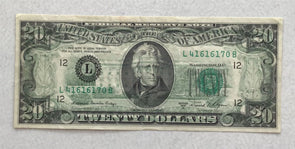 1981A Federal Reserve Notes 20 Dollars Overprint obverse Error CU RC0338 combine