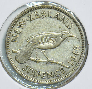 New Zealand 1946 6 Pence Bird animal 197954 combine shipping