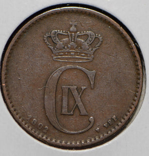 Denmark 1902 2 Ore Dolphin animal  901451 combine shipping