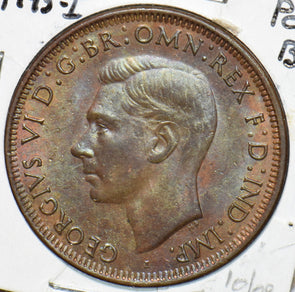 Australia 1943 Penny Kangaroo animal  291265 combine shipping