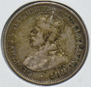 Australia 1935 Georgivs V 6 Pence Kangaroo animal Ostrich Austraila Coat of Arm