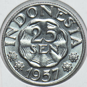 Indonesia 1957 25 Sen Hawk animal 192348 combine shipping