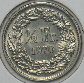 Switzerland 1970 1/2 Franc CH BU 152202 combine shipping