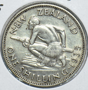 New Zealand 1935 Shilling 298664 combine shipping