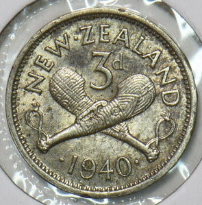 New Zealand 1940 3 Pence 152398 combine shipping