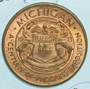 US 1933 So-Called Dollar Michigan A Century of Progress Exposition 298707 combin