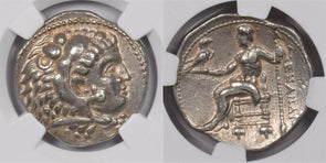 Kingdom of Macedon 336 -323 BC AR Tetradrachm silver NGC XF 17.13g early posthum