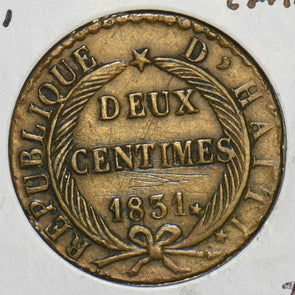 Haiti 1831 2 Centimes H0207 combine shipping