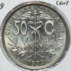 Bolivia 1939 50 Centavos 295677 combine shipping