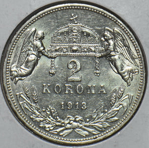 Hungary 1913 2 Korona 296115 combine shipping