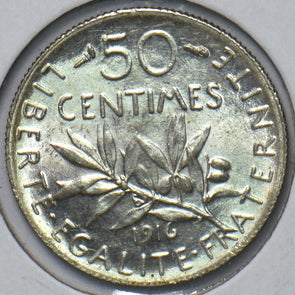France 1916 50 Centimes 294275 combine shipping