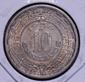 Mexico 1936 10 Centavos BU M0061 combine shipping