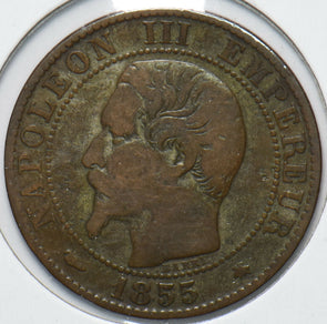 France 1855 BB 5 Centimes Eagle animal 900596 combine shipping