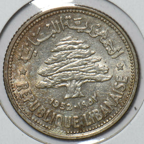 Lebanon 1952 50 Piastres 295491 combine shipping